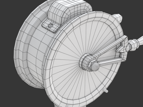 Brass Engine Room Telegraph Modelo 3D