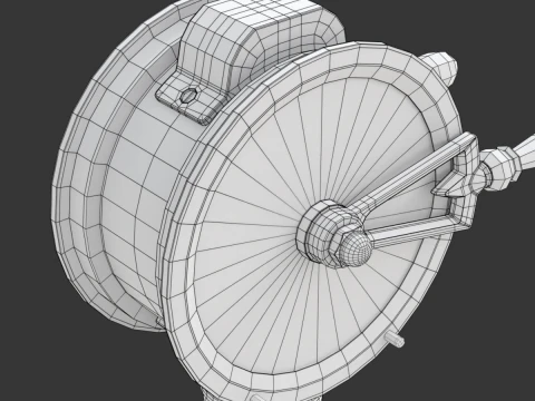 Brass Engine Room Telegraph 3D Model