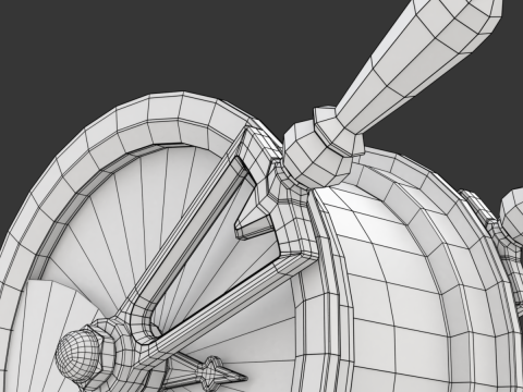 Brass Engine Room Telegraph Modelo 3D