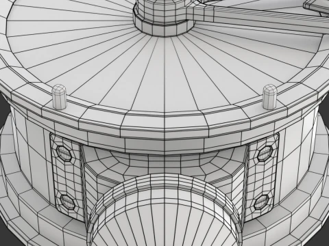 Brass Engine Room Telegraph 3D Model