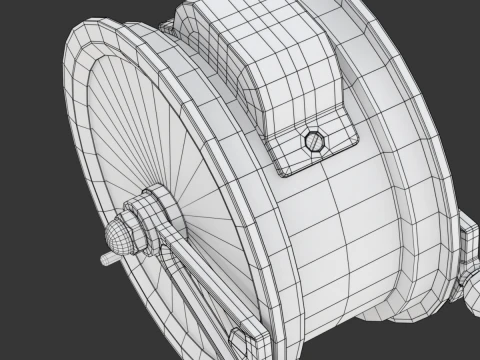 Brass Engine Room Telegraph 3D Model