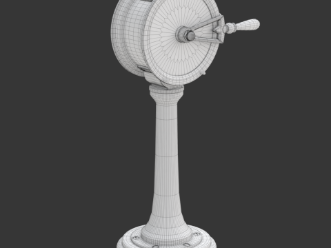 Brass Engine Room Telegraph Modelo 3D