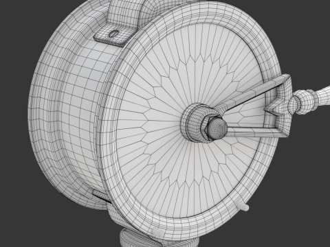Brass Engine Room Telegraph Modelo 3D