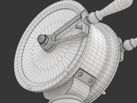 Brass Engine Room Telegraph Modelo 3D