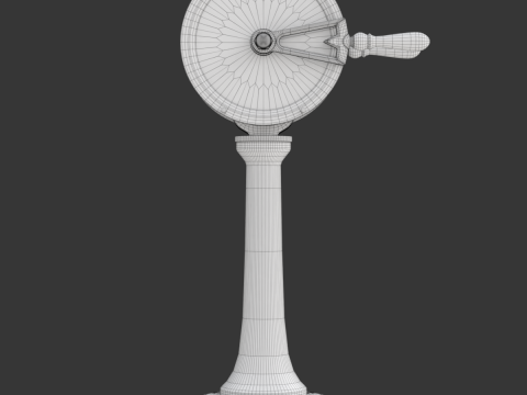 Brass Engine Room Telegraph Modelo 3D