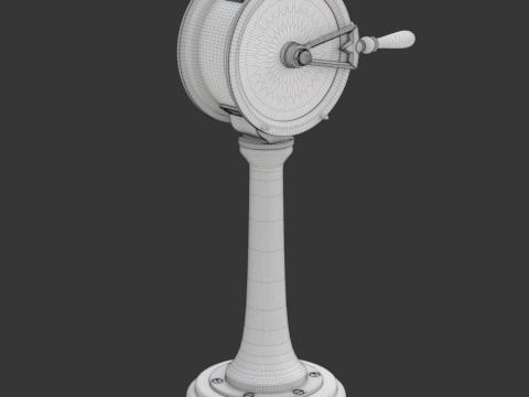 Brass Engine Room Telegraph Modelo 3D