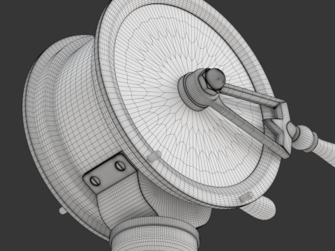 Brass Engine Room Telegraph Modelo 3D