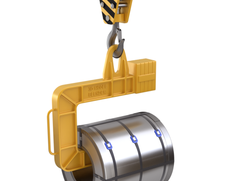 Coil Lifter with Steel Coil 3D मॉडल
