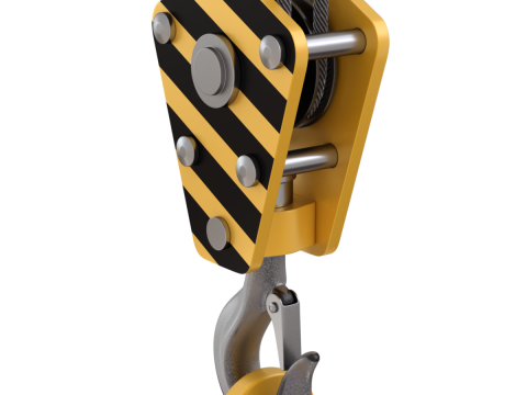 Coil Lifter with Steel Coil Model 3D