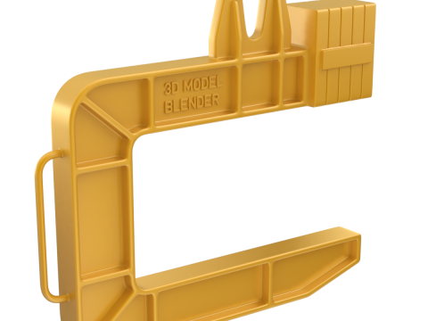 Coil Lifter with Steel Coil Model 3D