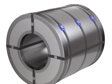 Coil Lifter with Steel Coil 3D Model