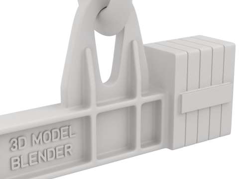 Coil Lifter with Steel Coil Model 3D