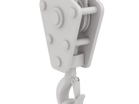 Coil Lifter with Steel Coil Model 3D