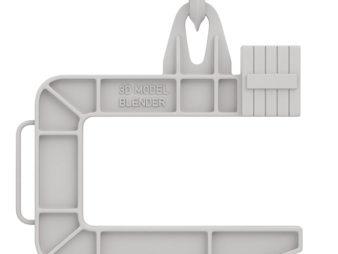 Coil Lifter with Steel Coil Model 3D