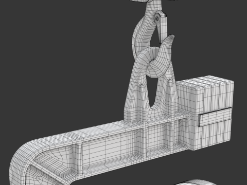 Coil Lifter with Steel Coil Model 3D