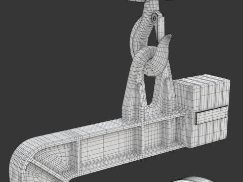 Coil Lifter with Steel Coil 3D Model