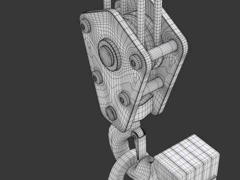 Coil Lifter with Steel Coil Model 3D