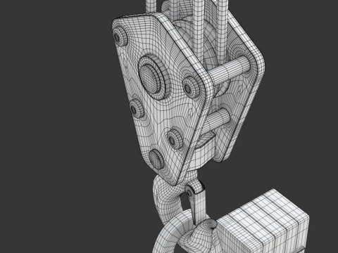 Coil Lifter with Steel Coil 3D Model