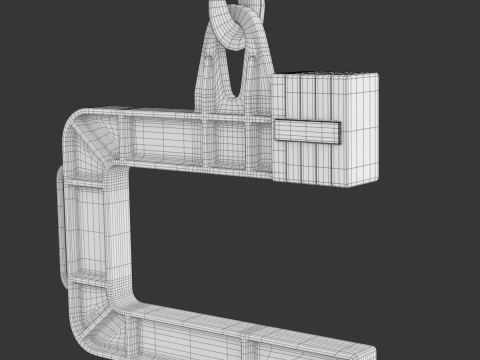 Coil Lifter with Steel Coil Model 3D