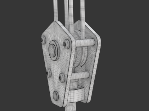 Coil Lifter with Steel Coil Model 3D