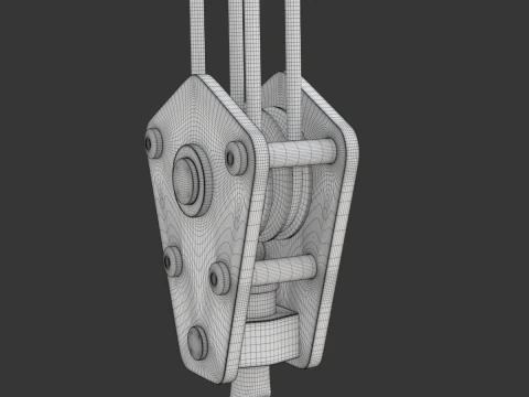 Coil Lifter with Steel Coil 3D Model