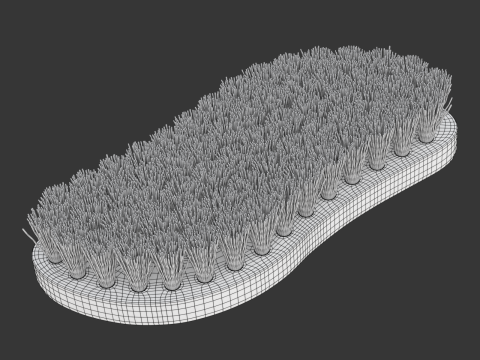 Wooden Scrub Brush Modèle 3D