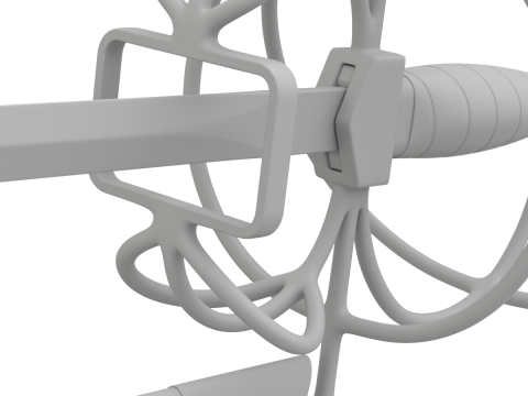Medieval Fencing Sword 3D Model