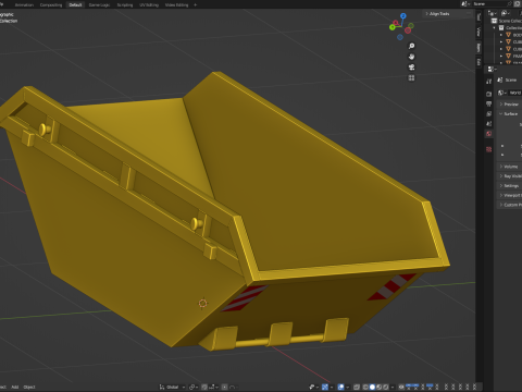 Skip Container Modello 3D