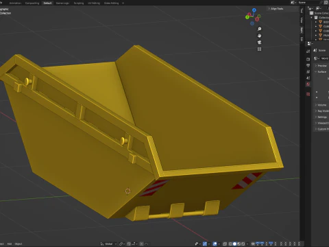 Пропускний контейнер 3D Модель