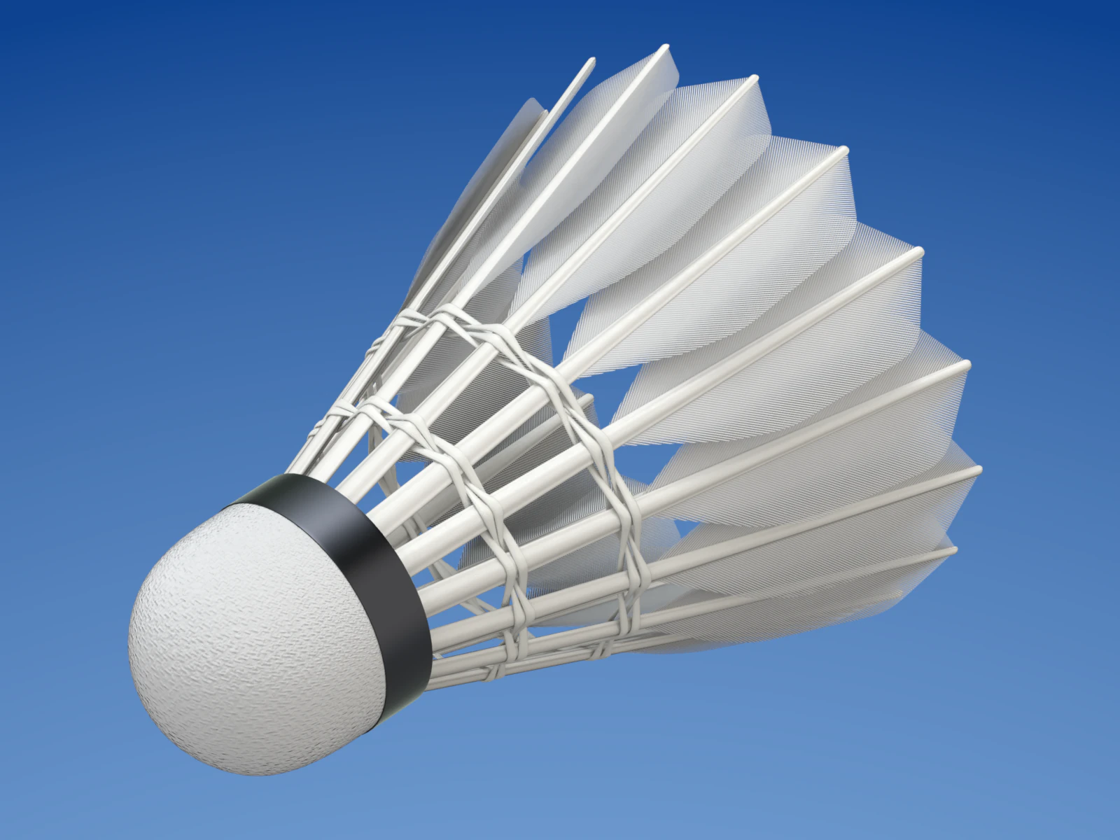 Shuttlecock 3D Model .c4d .max .obj .3ds .fbx .stl .blend 