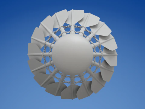 Shuttlecock 3D Model