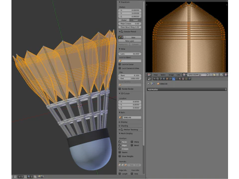 Shuttlecock 3D Model