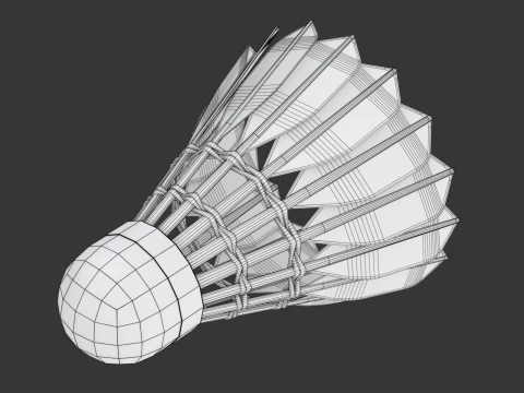 Shuttlecock 3D Model