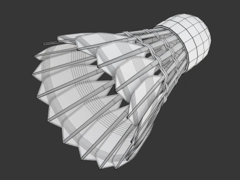 Shuttlecock 3D Model