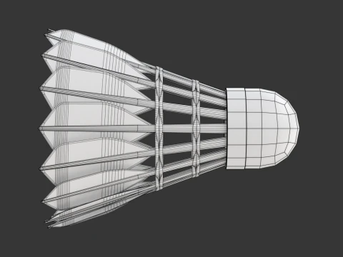 Shuttlecock 3D Model