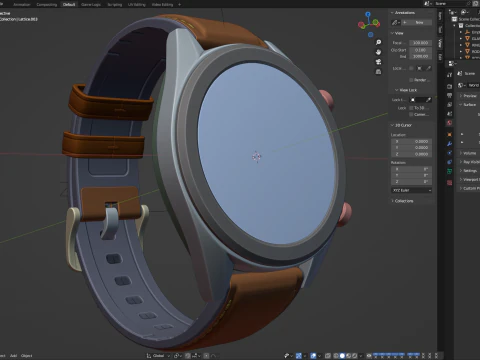 Huawei Sport Smart Watch 3D Model
