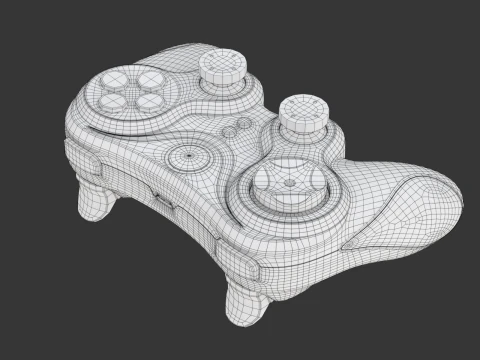 Wireless Bluetooth Gamepad 3D Model