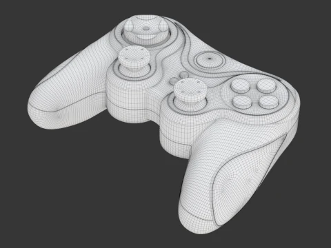 Wireless Bluetooth Gamepad 3D Model