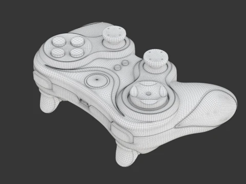 Wireless Bluetooth Gamepad 3D Model