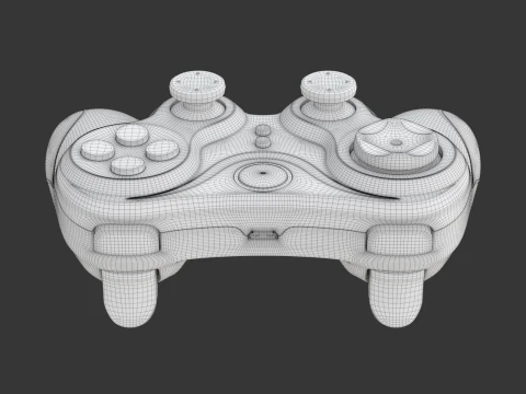 Wireless Bluetooth Gamepad 3D Model