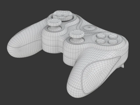 Wireless Bluetooth Gamepad 3D Model