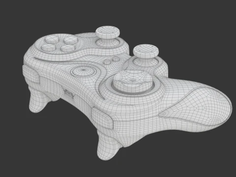 Wireless Bluetooth Gamepad 3D Model