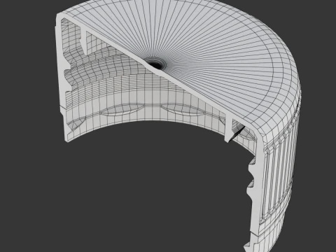 Plastic Pet Bottle Cap 3D Model