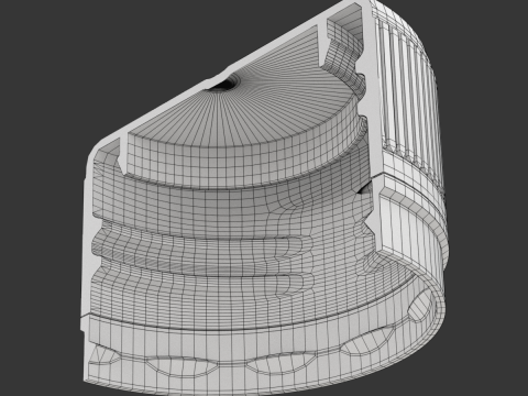 Plastic Pet Bottle Cap 3D-Modell