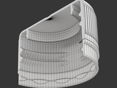 Plastic Pet Bottle Cap 3D Model