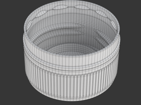 Plastic Pet Bottle Cap 3D-Modell