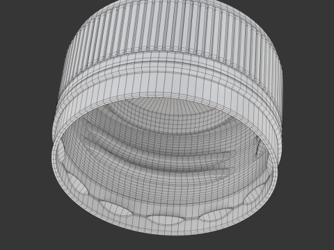 Plastic Pet Bottle Cap 3D-Modell