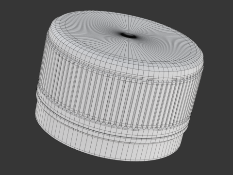 Plastic Pet Bottle Cap 3D-Modell