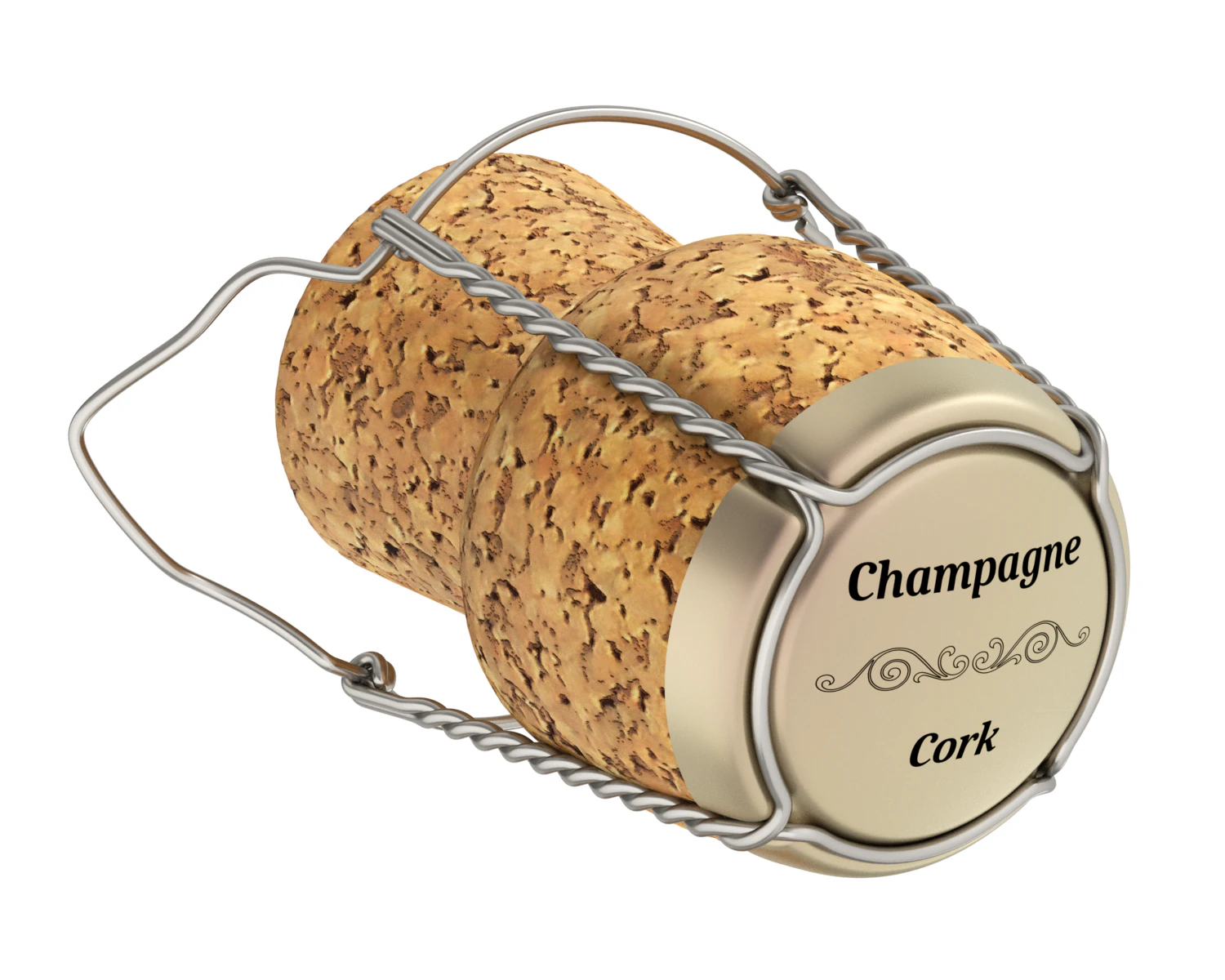 Tappo di champagne Modello 3D .c4d .max .obj .3ds .fbx .stl .blend 