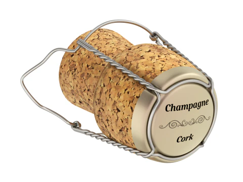 Rolha de Champanhe Modelo 3D